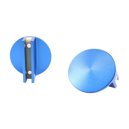 Large Slotted Universal Magnetic Jack Pad Adapter for Car Frame Rail Blue