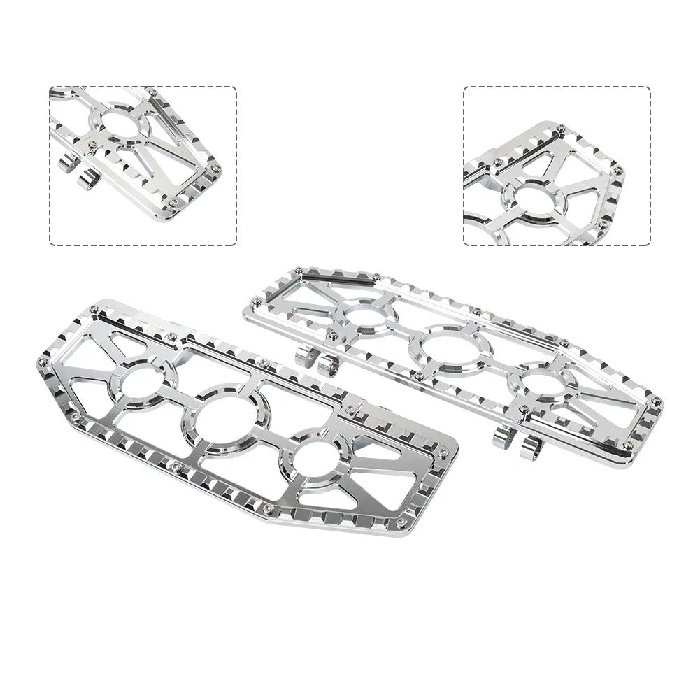 Rider Driver Floorboards Foot Pegs for Harley FL Softail (1986-2017)
