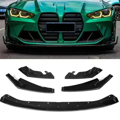 5 x Front Bumper Spoiler Lip Splitters for BMW G80 M3 G82 M4 (2021-2025) Black