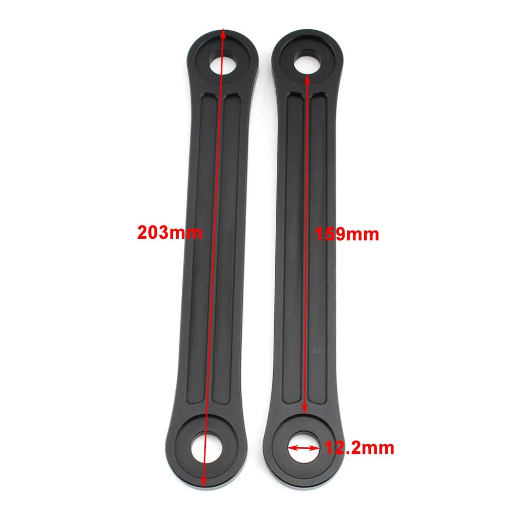 2 x Motorcycle Rear Suspension Linkage Lowering Kit Black Alloy for TIGER 800