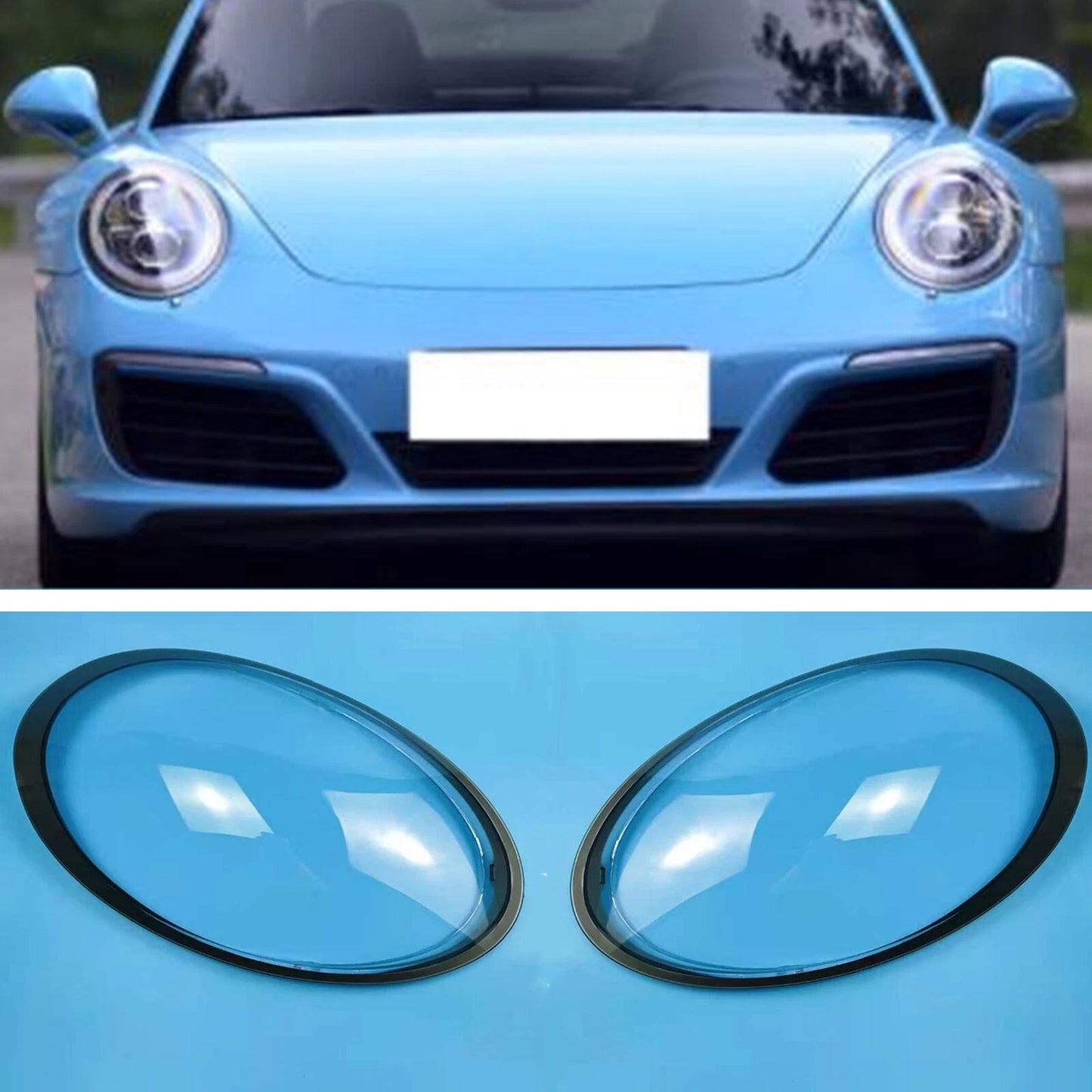 Headlight Lens Shell Cover for Porsche 911 Targa Carrera (2013-2018)