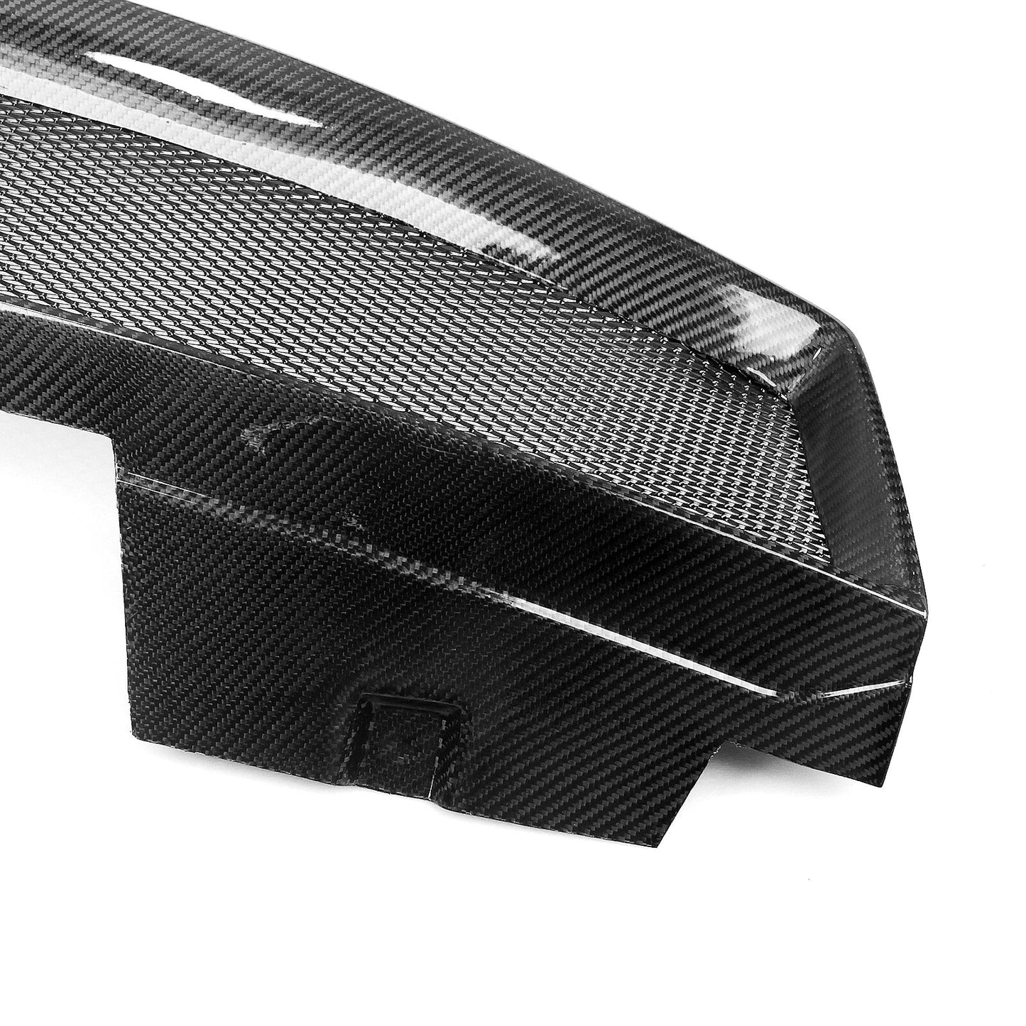 1x Black Carbon Fiber Front Bumper Grille Mesh for Nissan Sentra (2007-2012)