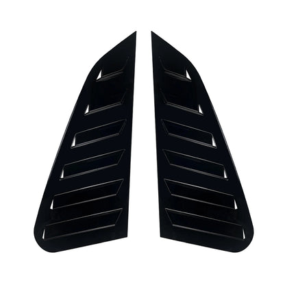 Gloss Black Rear Window Side Louvers for Subaru Impreza WRX STI (2011-2014)