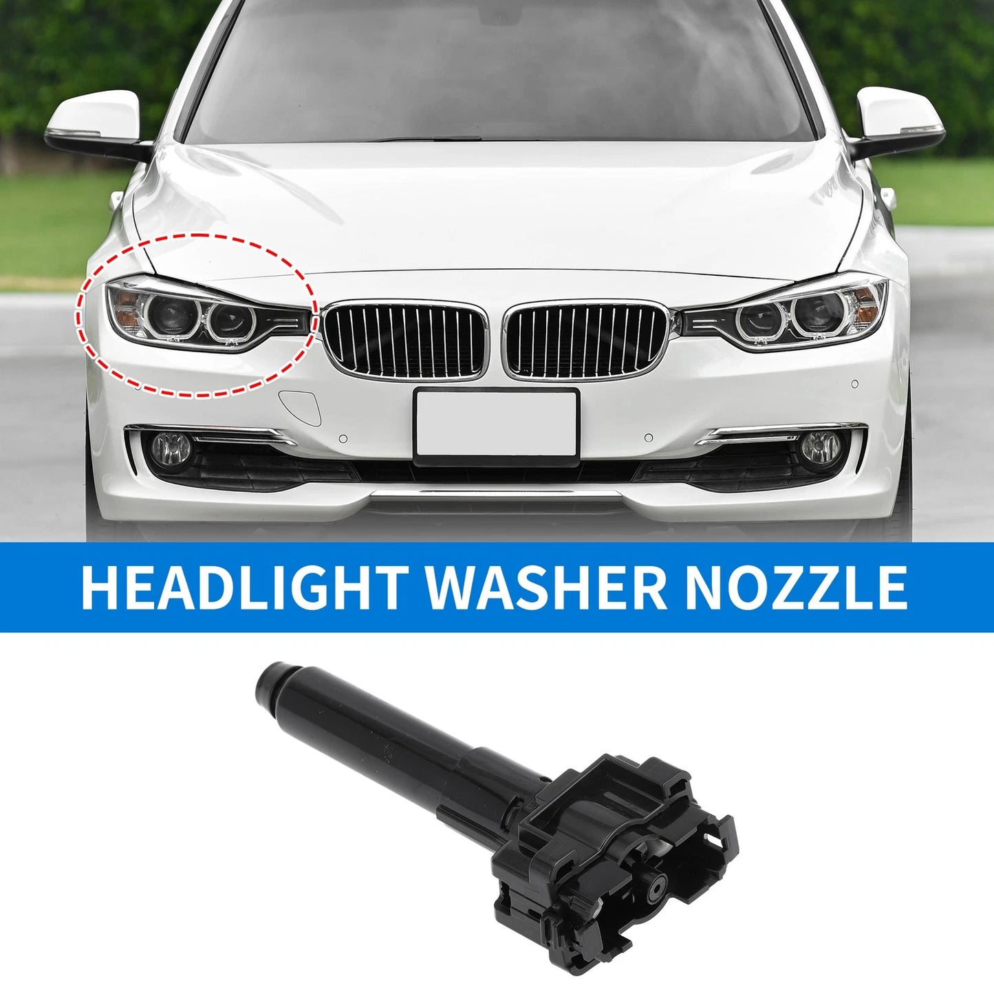 Front Passenger Headlight Washer Nozzle for Toyota Land Cruiser