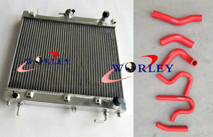 3 Row Alloy Radiator + Hoses for Suzuki Jimny SN413 1.3L 16V (2000-2011)