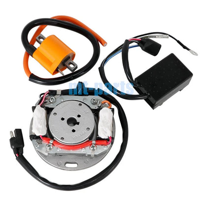 Stator Flywheel Rotor & CDI Ignition Coil for Suzuki RM465 RM500 (1981-1984)