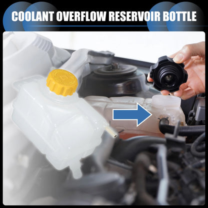 Set Coolant Expansion Overflow Tank with Cap for Chevrolet Aveo