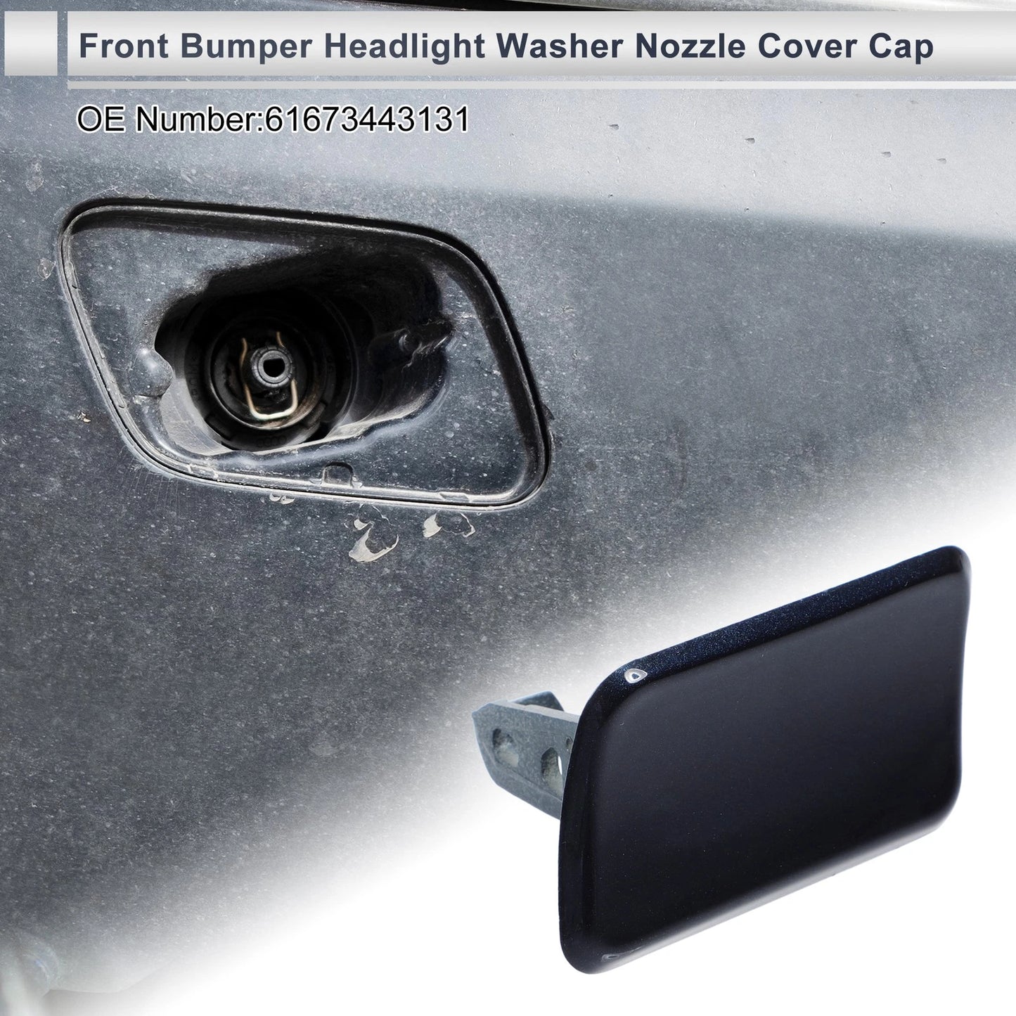 Bumper Headlight Washer Nozzle Cover for BMW X3 (Dark Blue)
