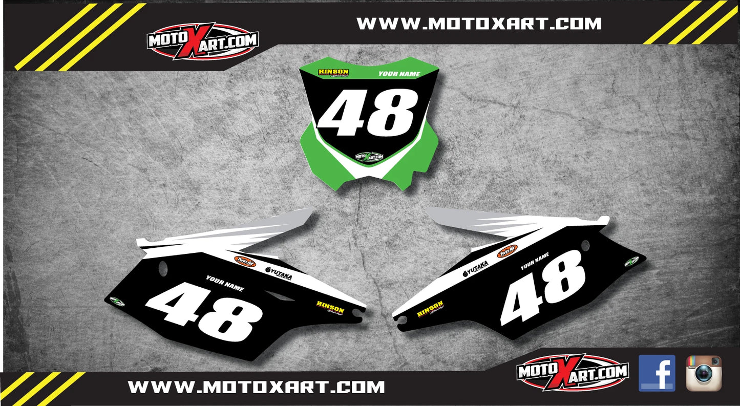 Custom Number Plate Kit for Kawasaki KXF450 (2017)