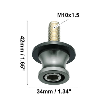 2pcs 10mm Swing Arm Spool Rear Stand for Motorcycle