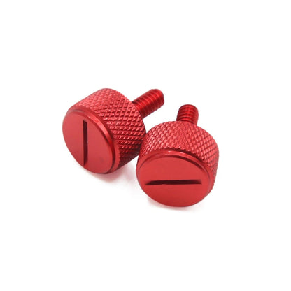 2 x Red 6mm Thread Diameter Motorcycle Seat Bolt Screw for Harley-Davidson