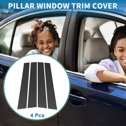 4 Pcs Door Pillar Window Trim for Toyota Highlander (2014-2023)