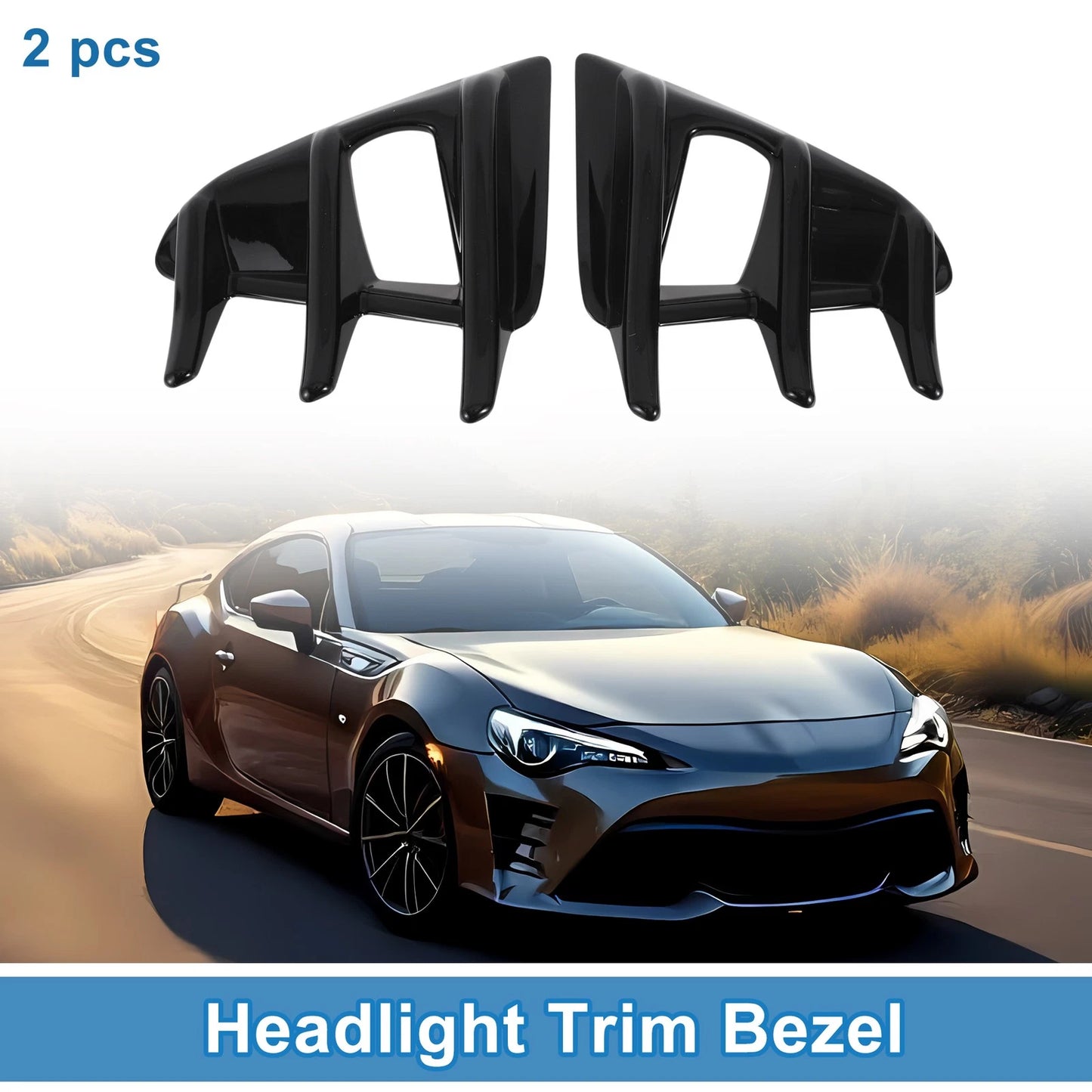 Car Front Left Right Headlight Trim Bezel for Toyota 86 (2016-2020)