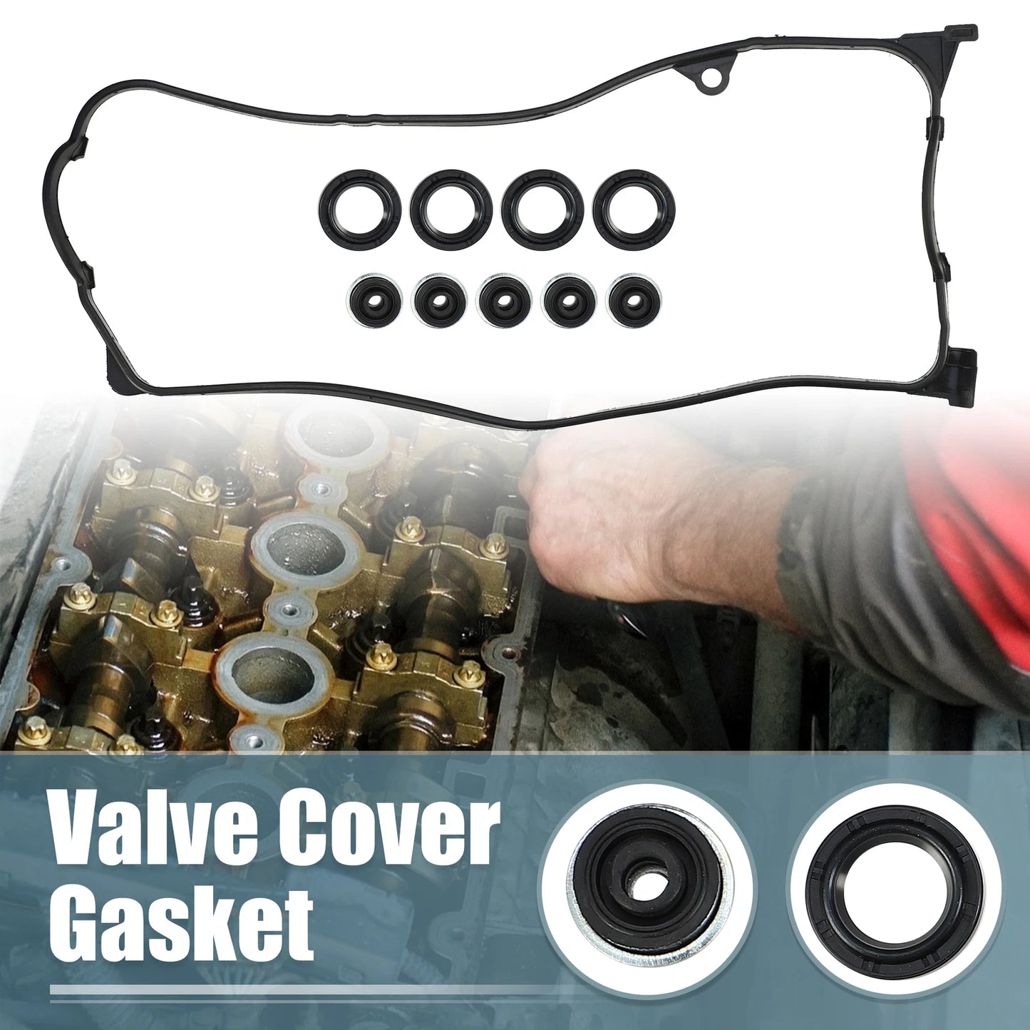 Valve Cover Gasket Set for Honda Civic DX LX V-TEC 1.7L (2001-2005)