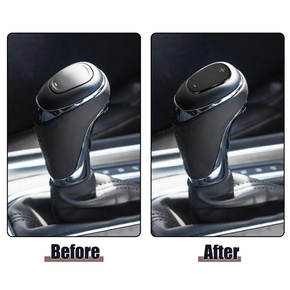 Gear Shift Knob Cover Sticker for Chevrolet Equinox (2018-2020) Black