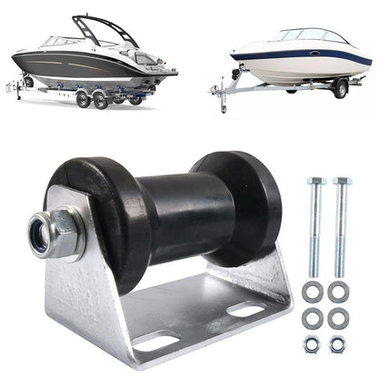 5 Inch Boat Trailer Keel Roller with Galvanized Steel Bracket Assembly