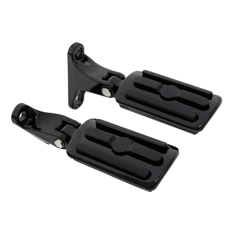 Black Rear Passenger Footpegs for Harley Street Glide (1993-2025)