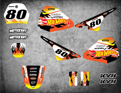 Custom Graphic Kit BLAZE STYLE for Yamaha PW Pee Wee 80 Stickers Decals