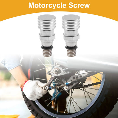 Screw M5x0.8 Fork Air Bleeder Valve Metal Silver Tone 2 x for Motorcycle