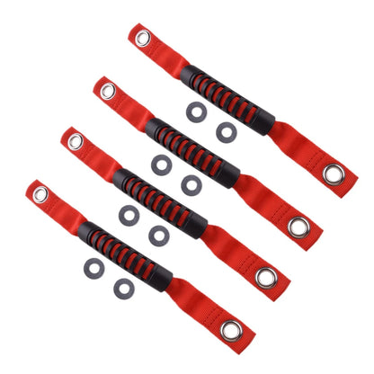 4pcs Red Roll Bar Grab Bars for Jeep Wrangler JL (2018 - Present) Durable