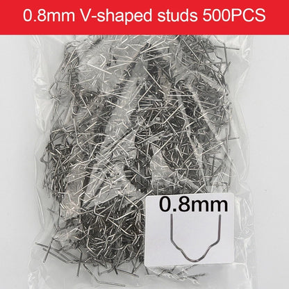 Staple / 0.8mm / 500Pcs Pre-cut Silver Stainless Steel V Style for Hot Stapler