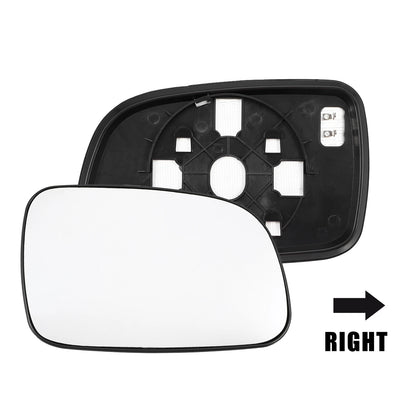 Heated Right Side Rearview Mirror Glass with Backing Plate for Jeep