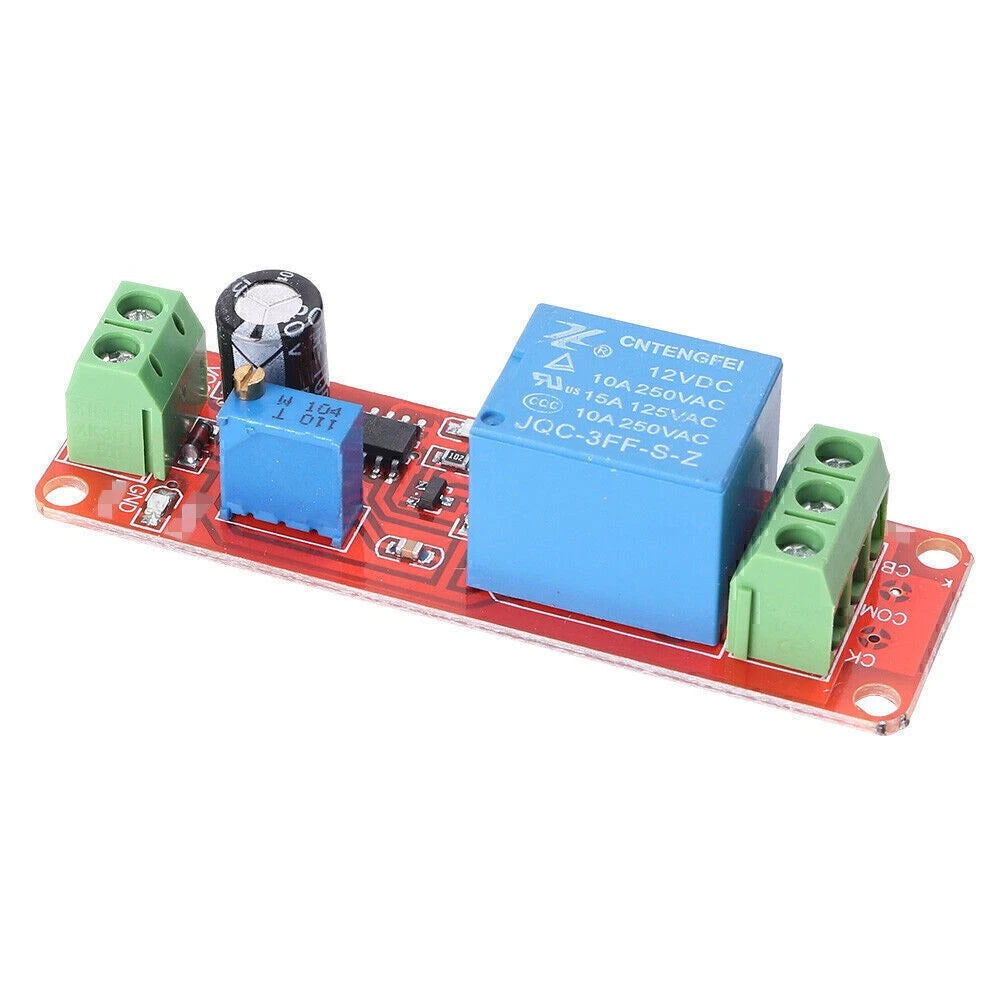 DC 12V Adjustable Relay Timer Delay Switch for NE555 Module UK