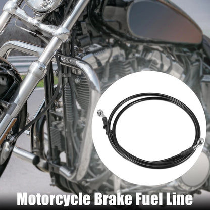 Braided Brake Clutch Oil Hoses 150cm Black for Motorcycle ATV