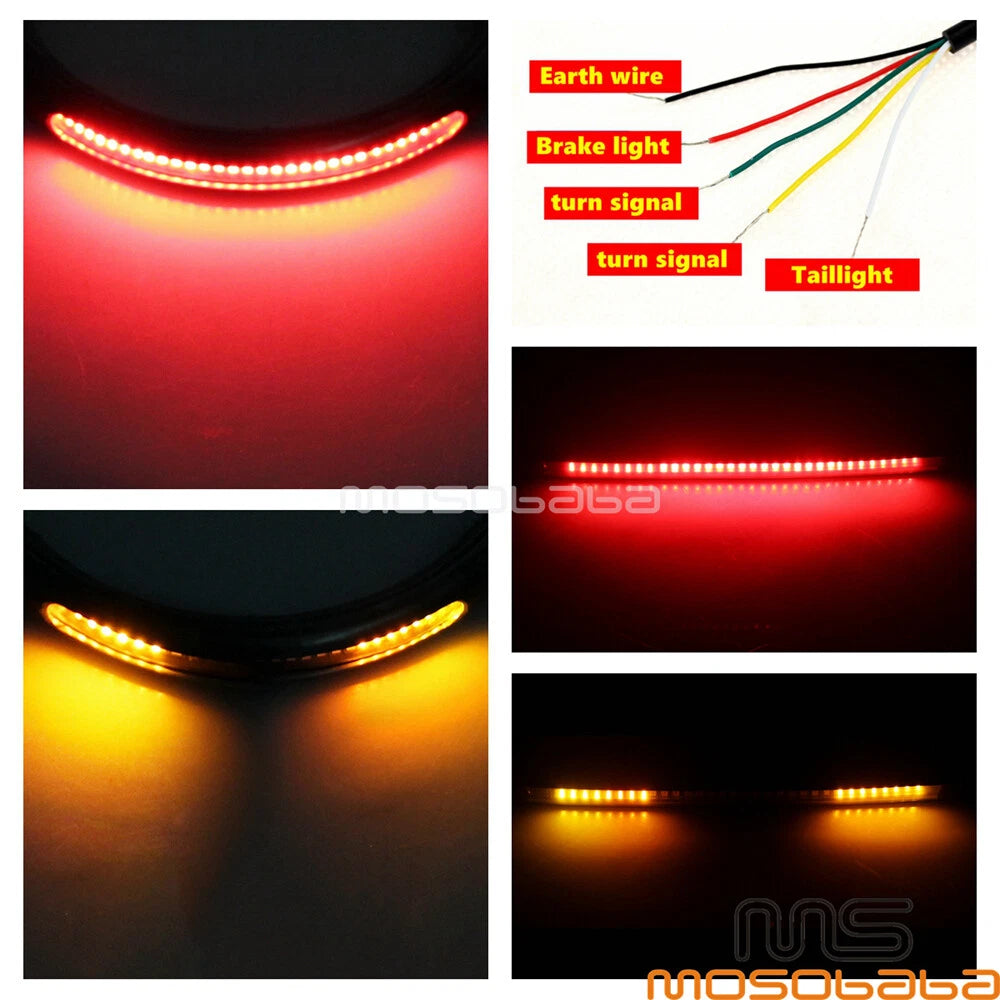 LED Rear Seat Hoop for Cafe Racer CB450 CL100 SR400 XS650 GS750 Z650