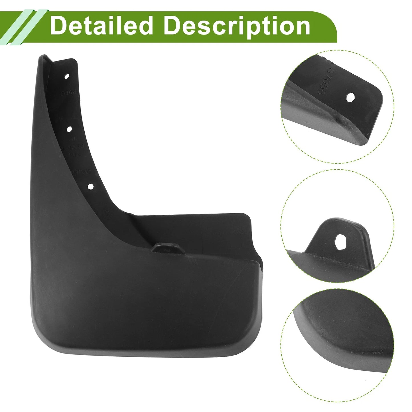 1 x Mud Flaps Splash Guards for Dodge Journey (2007 - 2021)