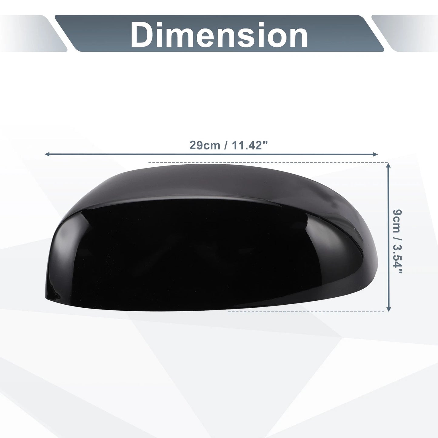 1 Set Rearview Mirror Cover Cap Gloss Black for Chevrolet Avalanche, GMC