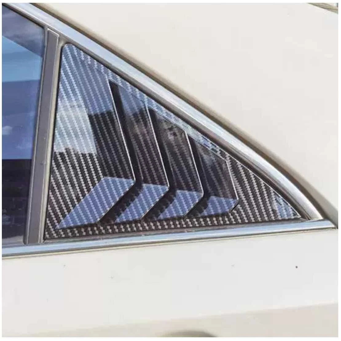 Carbon Fiber Rear Side Window Louver Covers for Toyota Camry (2018-2023)