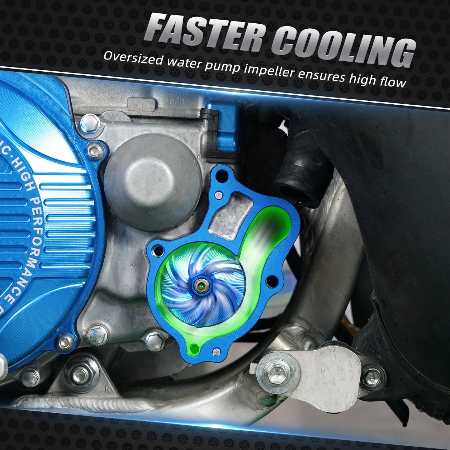 Engine Water Pump Cover Kit for Yamaha YZ250 (2016-2023)