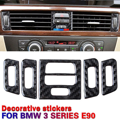 Real Carbon Fiber Dashboard Air Vent Outlet Trim for BMW 3 Series E90 E92 (2007-2013)