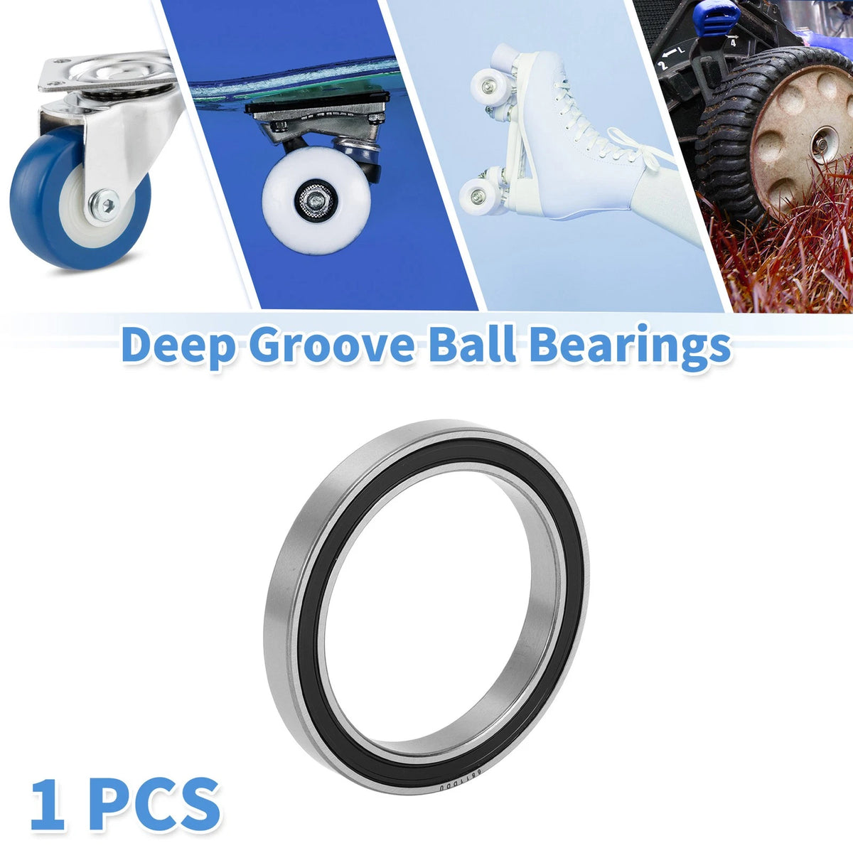 6811DDU 55x72x9mm 1 Pc Deep Groove Ball Bearings for Scooter Skateboard Wheel