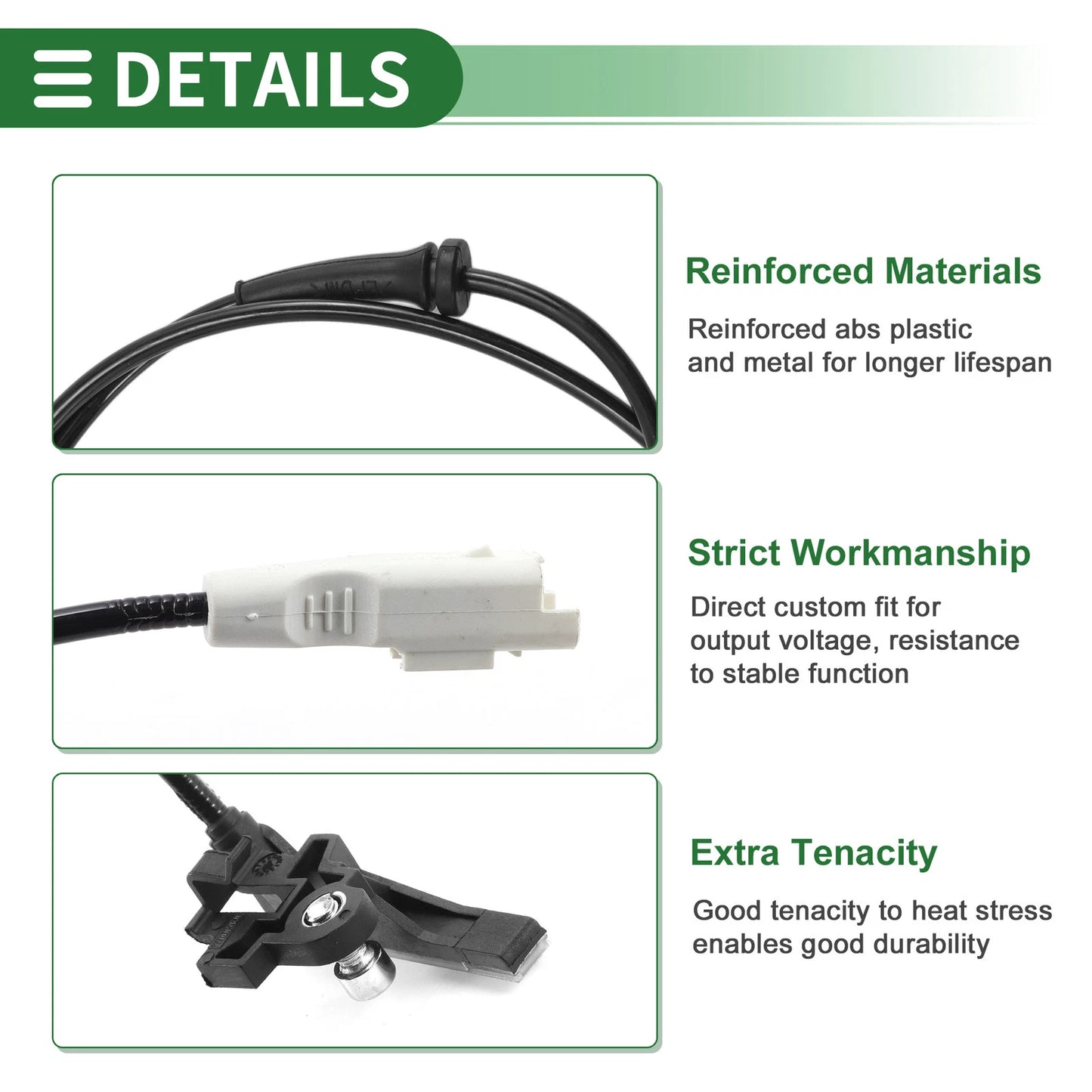 ABS Wheel Speed Sensor for PEUGEOT 307 (2000-2010)