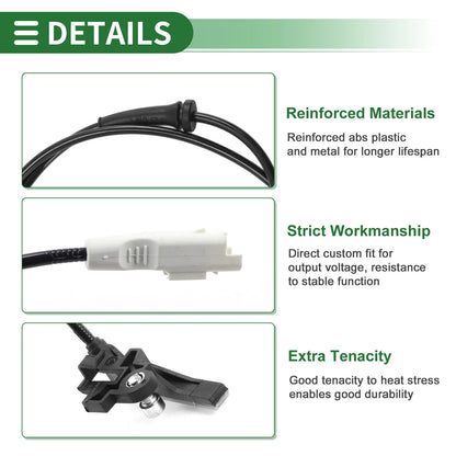 ABS Wheel Speed Sensor for PEUGEOT 307 (2000-2010)