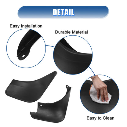 Splash Guards Mud Flap for Toyota Yaris (2006-2020) - 1 x Set with Screws