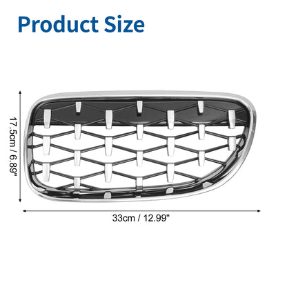 Front Hood Bumper Grille for BMW 335is 328i xDrive (2011-2013) - 1 Pair