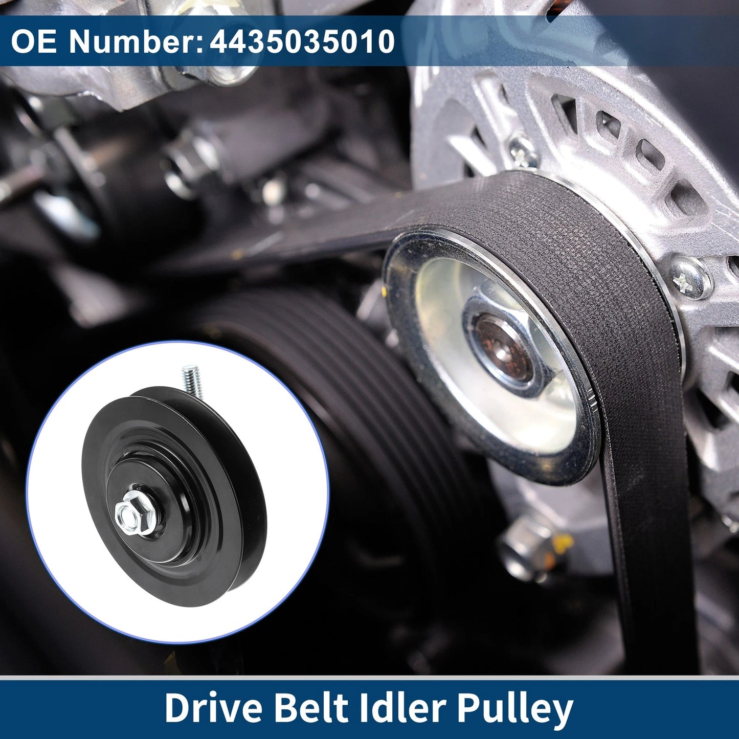 Drive Belt Idler Pulley 1 Pc for Toyota Pickup (1987–1995)