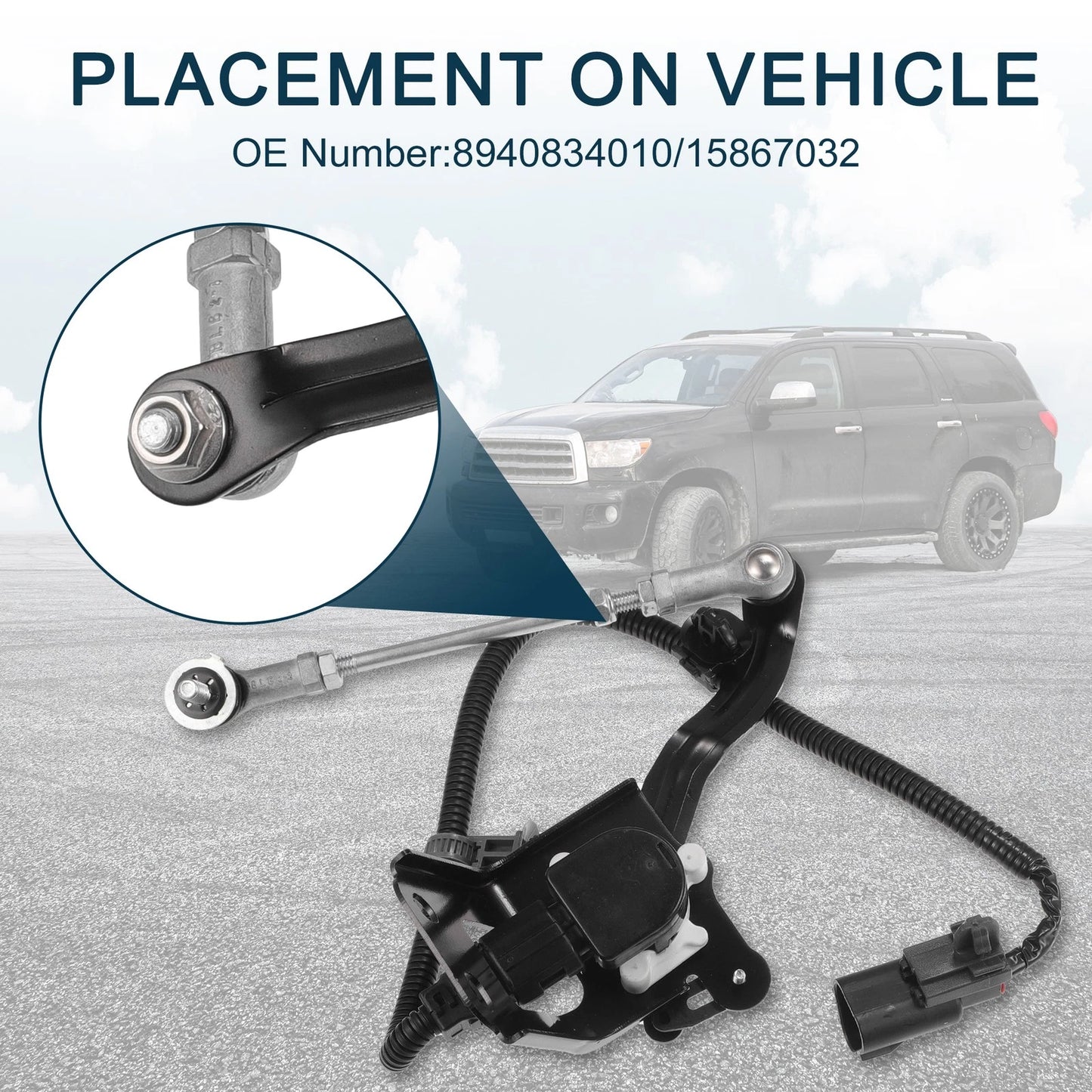 1 Pc Air Suspension Ride Height Level Sensor for Toyota Sequoia