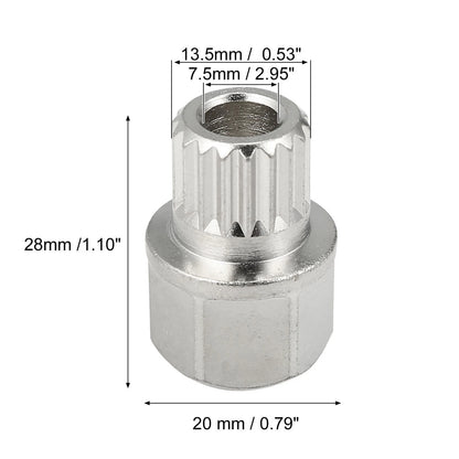 Hollow Car Anti Theft Wheel Lock Lug Nut Screw Removal Key for BMW