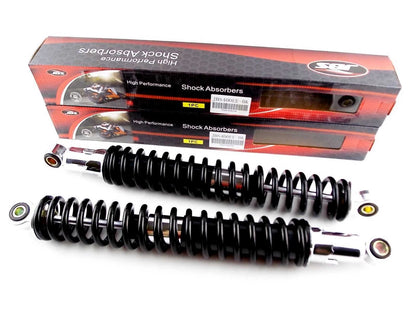 400mm Black/Chrome Rear Shock Absorbers for Suzuki RM400