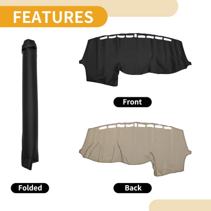 Dashboard Cover for Ford Focus Black 1 x Anti-Slip (2012-2018)