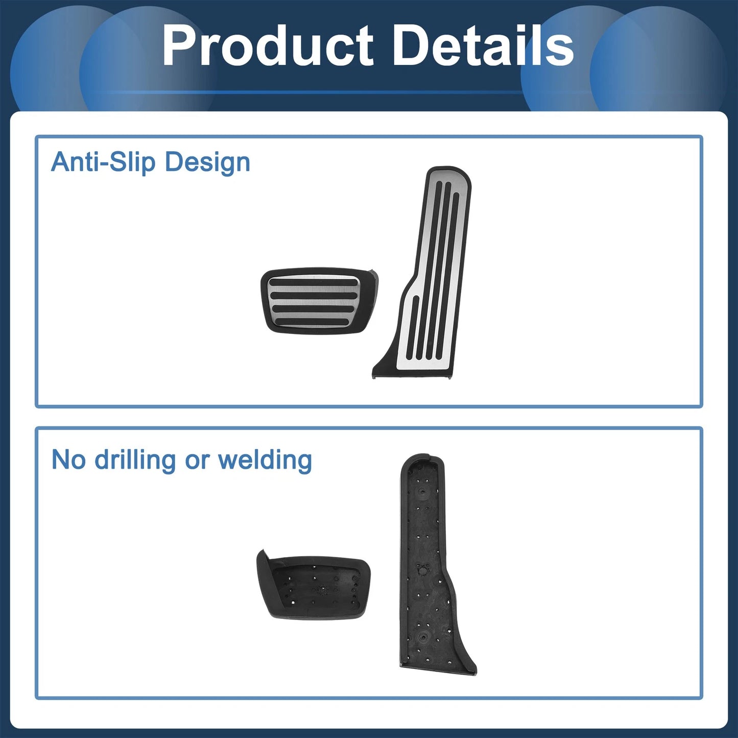 Foot Accelerator Pedal Covers for Chevrolet Camaro (2016 - 2018)