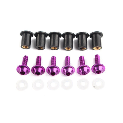 Windscreen Fixing Kit Purple Bolts for Honda CBR250 300 650 900