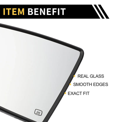 Heated Left Side Mirror Glass for Toyota Tundra (2007-2021)