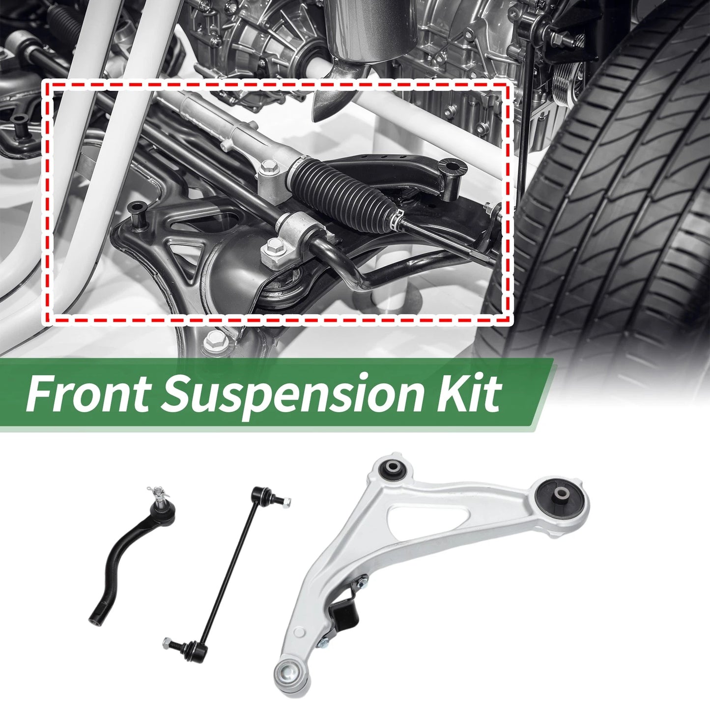 6 x Front Suspension Kit Lower Control Arm for Nissan Pathfinder (2013 - 2019)