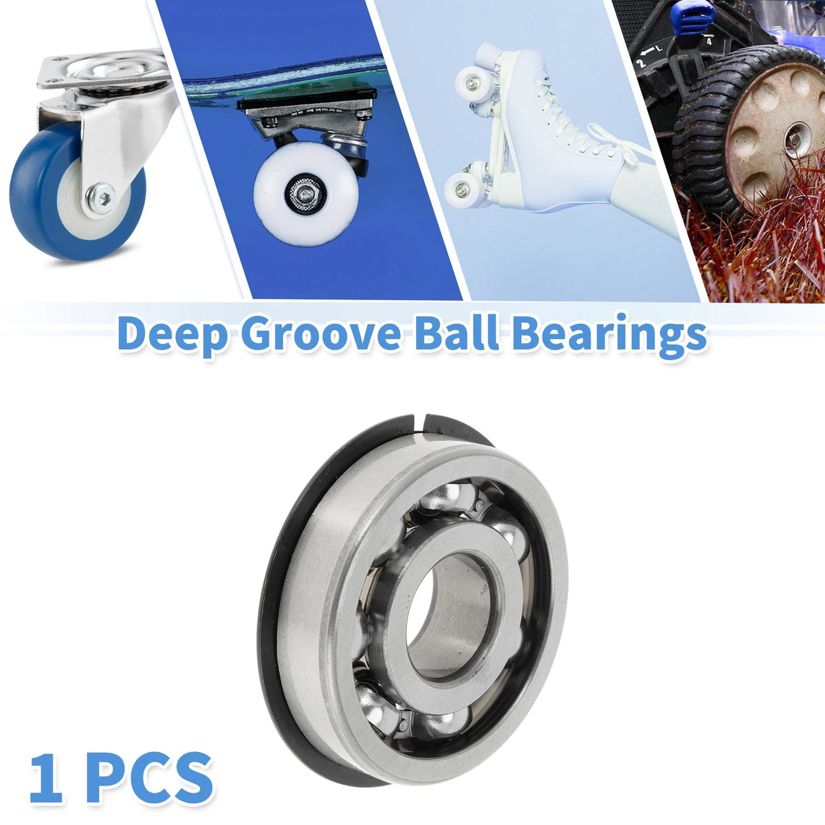 Deep Groove Ball Bearings 17x47x14mm 1 Pc for Scooter Skateboard Wheel