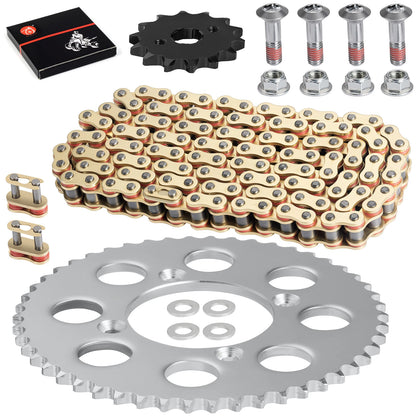 Drive Sprocket Chain w/ Bolts for Honda XR100R/CRF100F